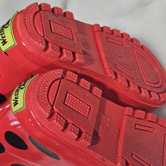 Western Chief Red and Black Ladybug Rain Boots - Picture 6 of 7